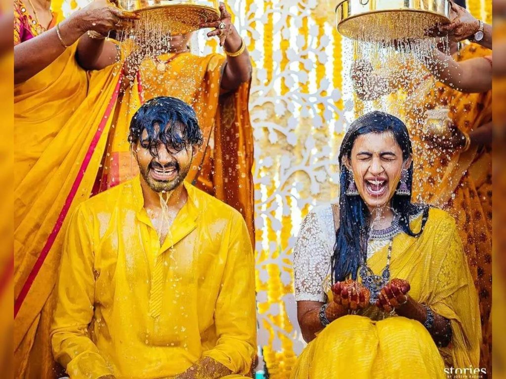 Candid Haldi ceremony photoshoot in Gorakhpur
