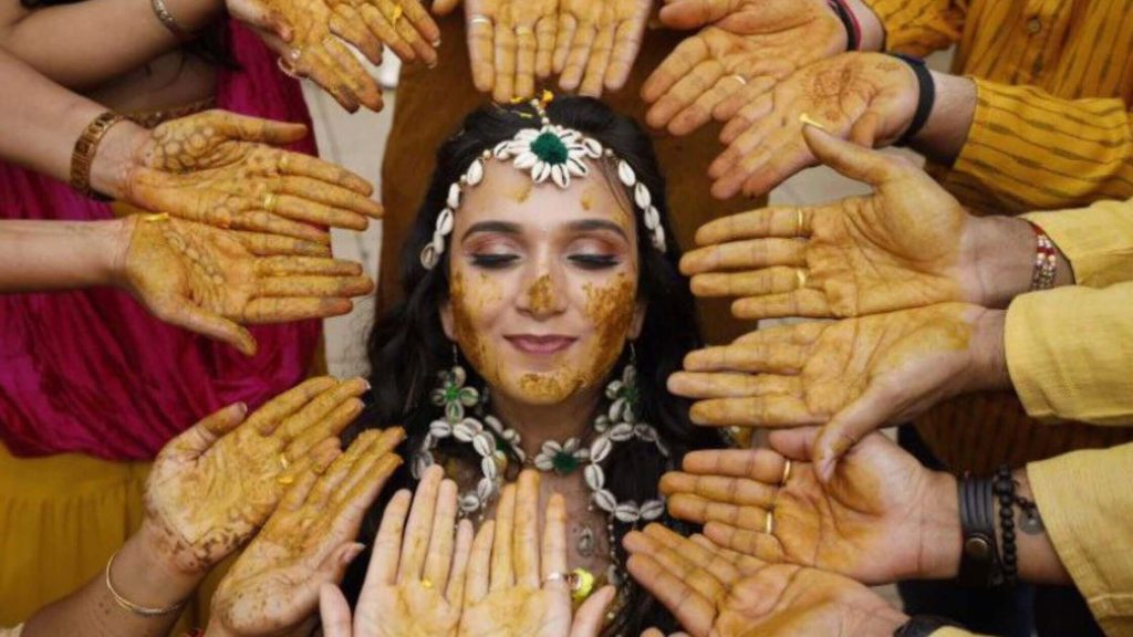 Creative Haldi photography ideas Gorakhpur